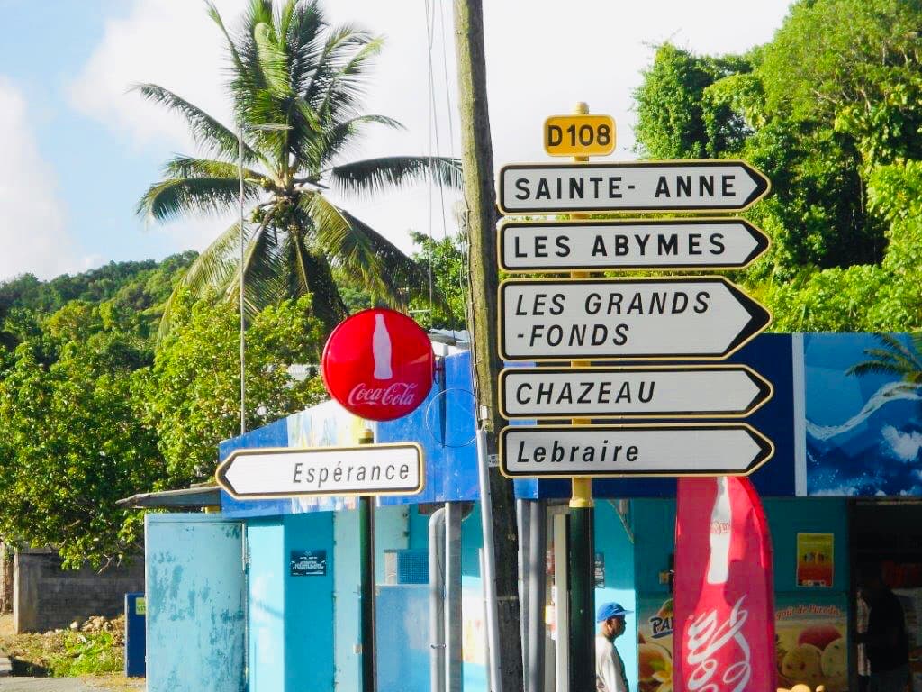 Panneau signalisation guadeloupe